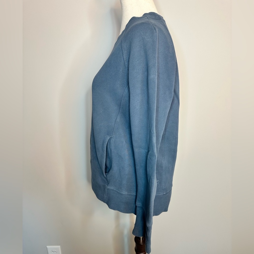 Sz 6 Lululemon Back To It Crew sweatshirt in Astro Blue pockets - Picture 6 of 11